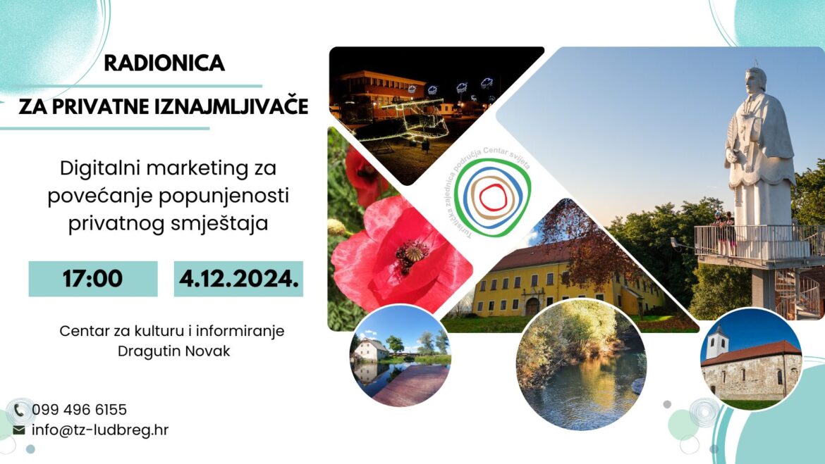 Turistička zajednica organizira posljednju ovogodišnju radionicu namijenjenu malim iznajmljivačima