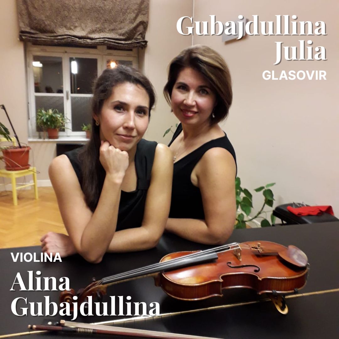 U četvrtak u Ludbregu gostuju Alina i Julia Gubajdullina, na programu su skladbe za violinu i klavir Ludwiga van Beethovena i Rudolfa Matza