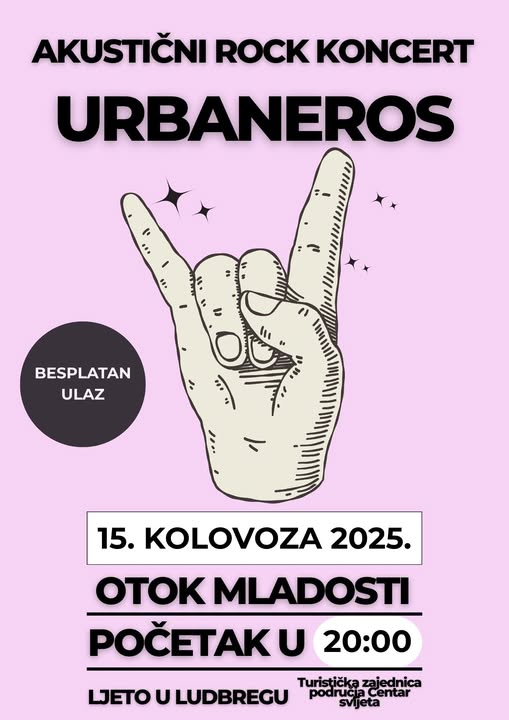 Sutra, 15. kolovoza, na Otoku mladosti koncert benda Urbaneros