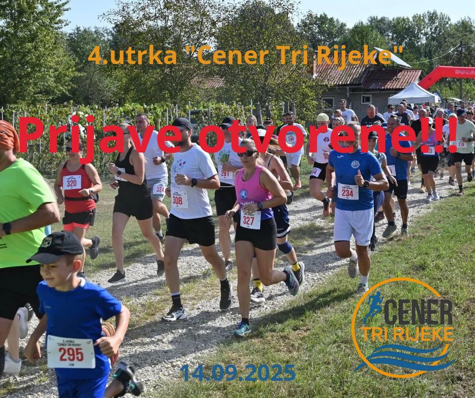 Utrka ‘‘Cener Tri Rijeke’’ ove godine još ljepša i zelenija
