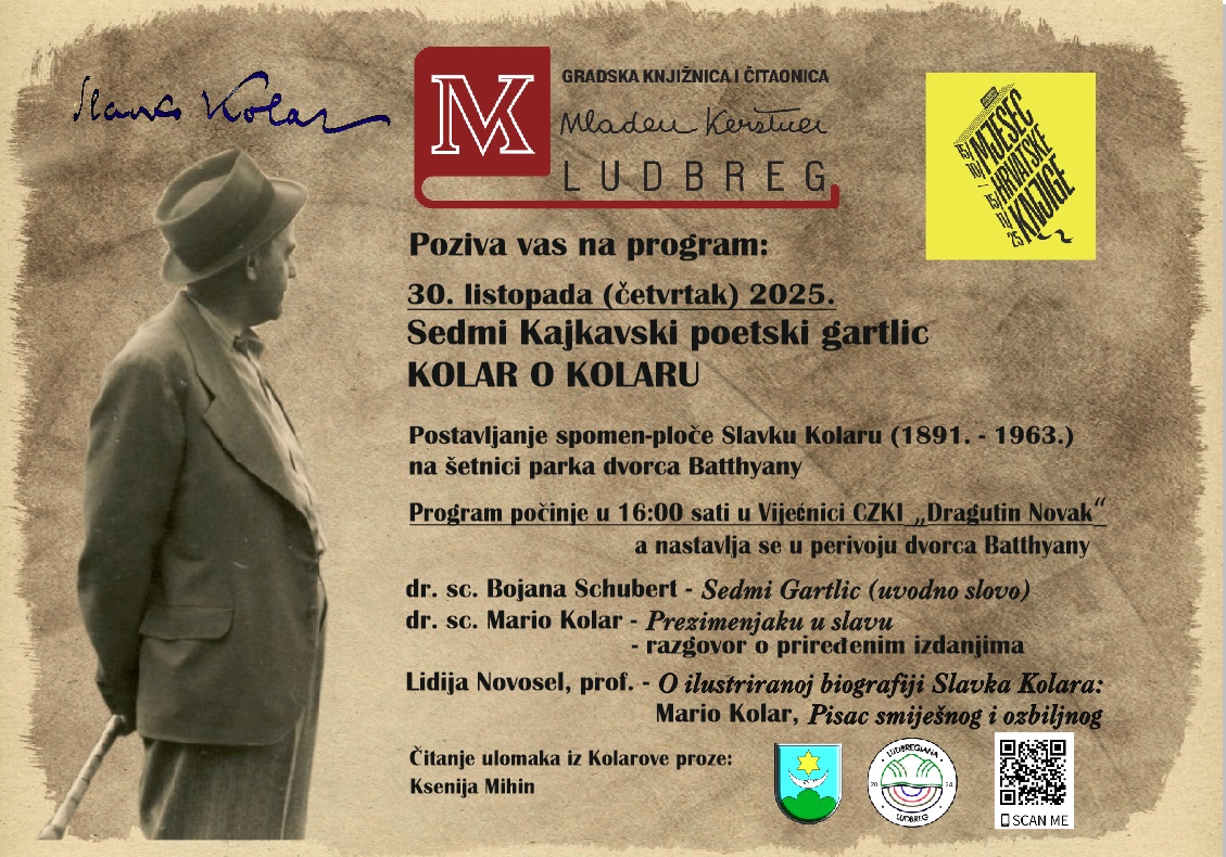Sedmi ludbreški Kajkavski poetski gartlic u čast Slavku Kolaru
