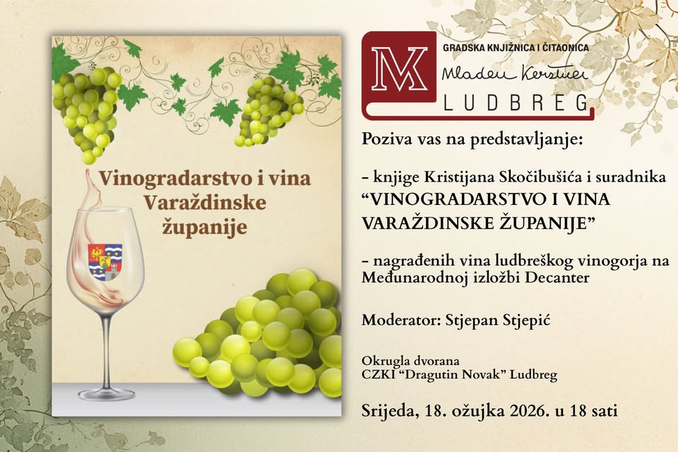 Predstavljanje monografije o vinogradarstvu Varaždinske županije u Ludbregu
