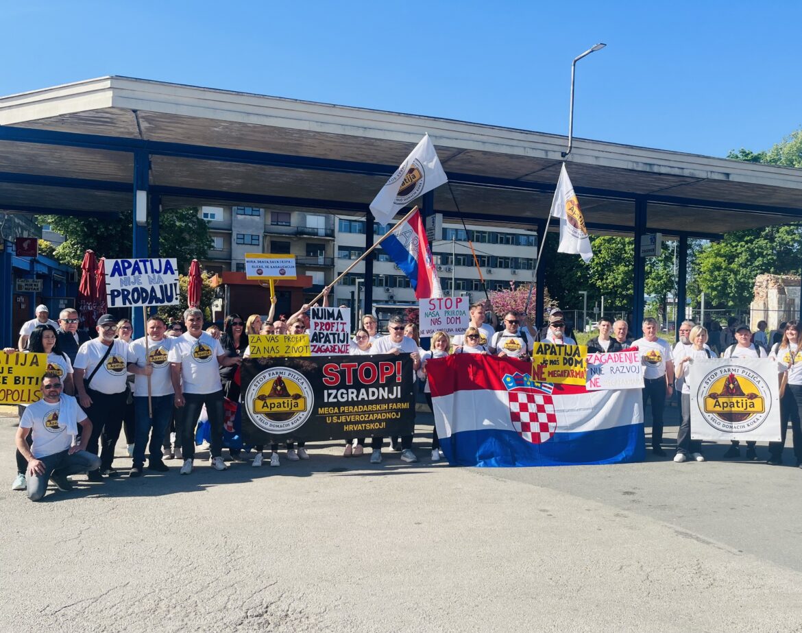 Konferencija za medije o megafarmi pilića u Ludbregu