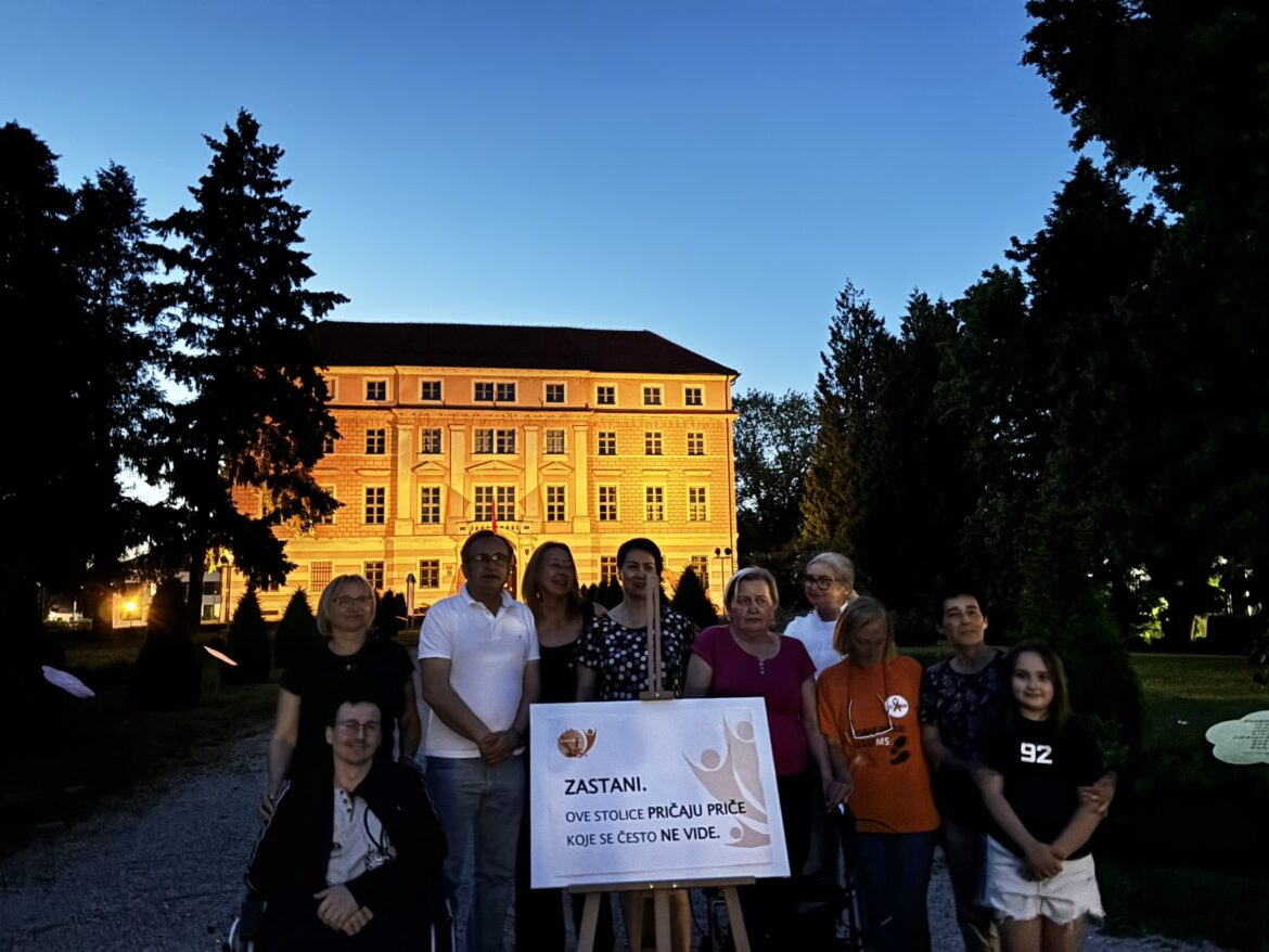 Dvorac Batthyány u Ludbregu zasvijetlio je narančastom bojom kao simbol podrške oboljelima od multiple skleroze