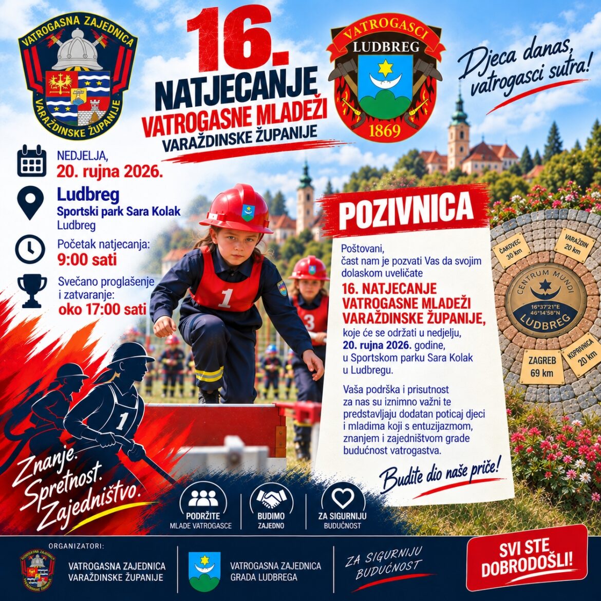 Vatrogasna mladež s područja Varaždinske županije stiže u Ludbreg
